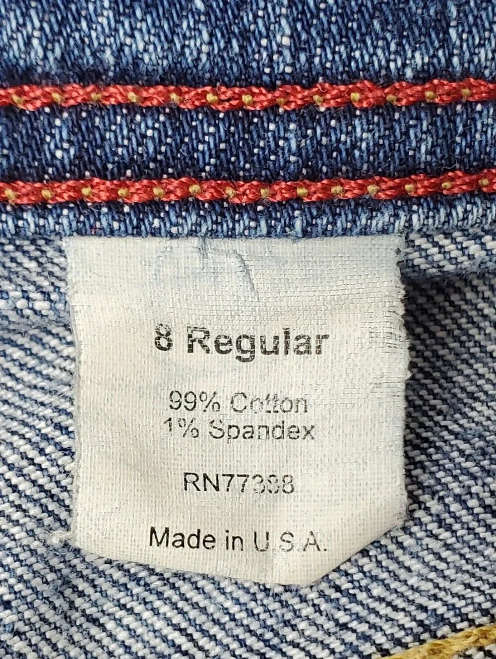 JCrew VTG Y2K Womens Distressed Stretch Boot Cut Jeans USA Made - Size 8 - GUC